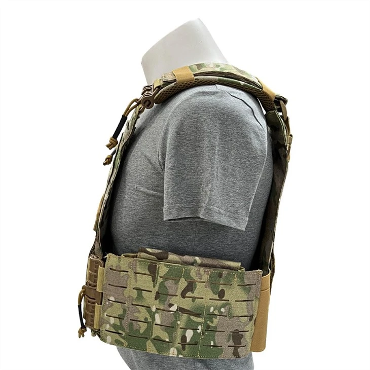Tactical Quick Release Vest Fully Adjustable Plate Carriers With Breathable Mesh Liner